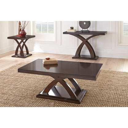 End Table, Espresso Cherry