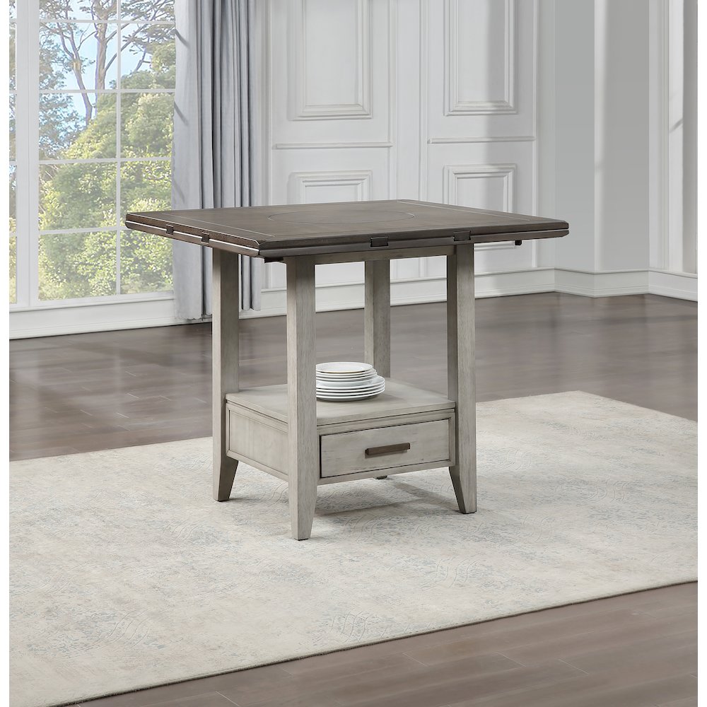 Abacus 6pc Drop Leaf Counter Ht