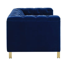 Charlene Blue Velvet Loveseat