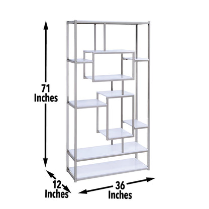 Alize White Bookcase and Desk