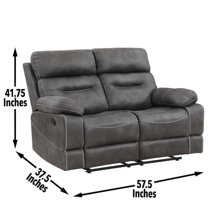 Rudger Gray 3pc Upholstered Set