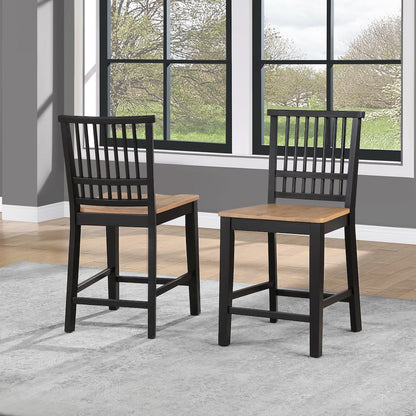 Magnolia 5-Piece Counter Table Dining Set, Black Base