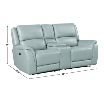 Alexandria Leather Power Reclining Conso