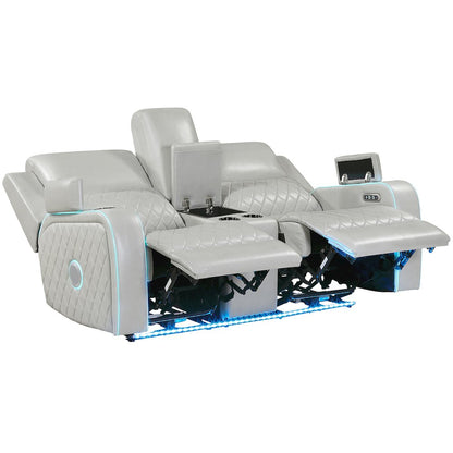 Luna Ice Power Console Loveseat