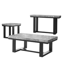 Lucca Gray  Marble 3pc Occasional Set