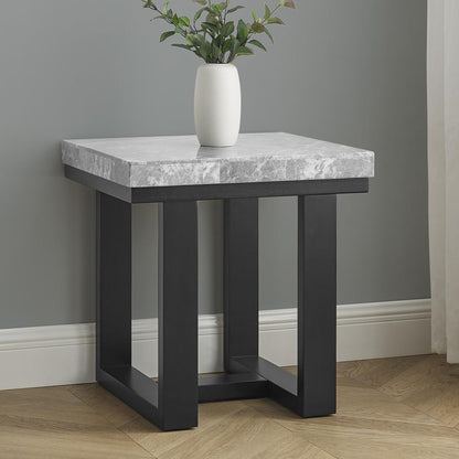 Lucca (Artemis) Gray Marble Top End Tabl