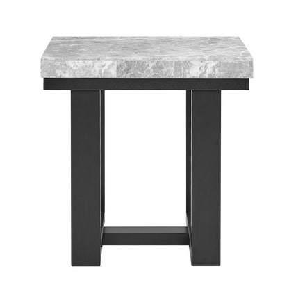 Lucca (Artemis) Gray Marble Top End Tabl