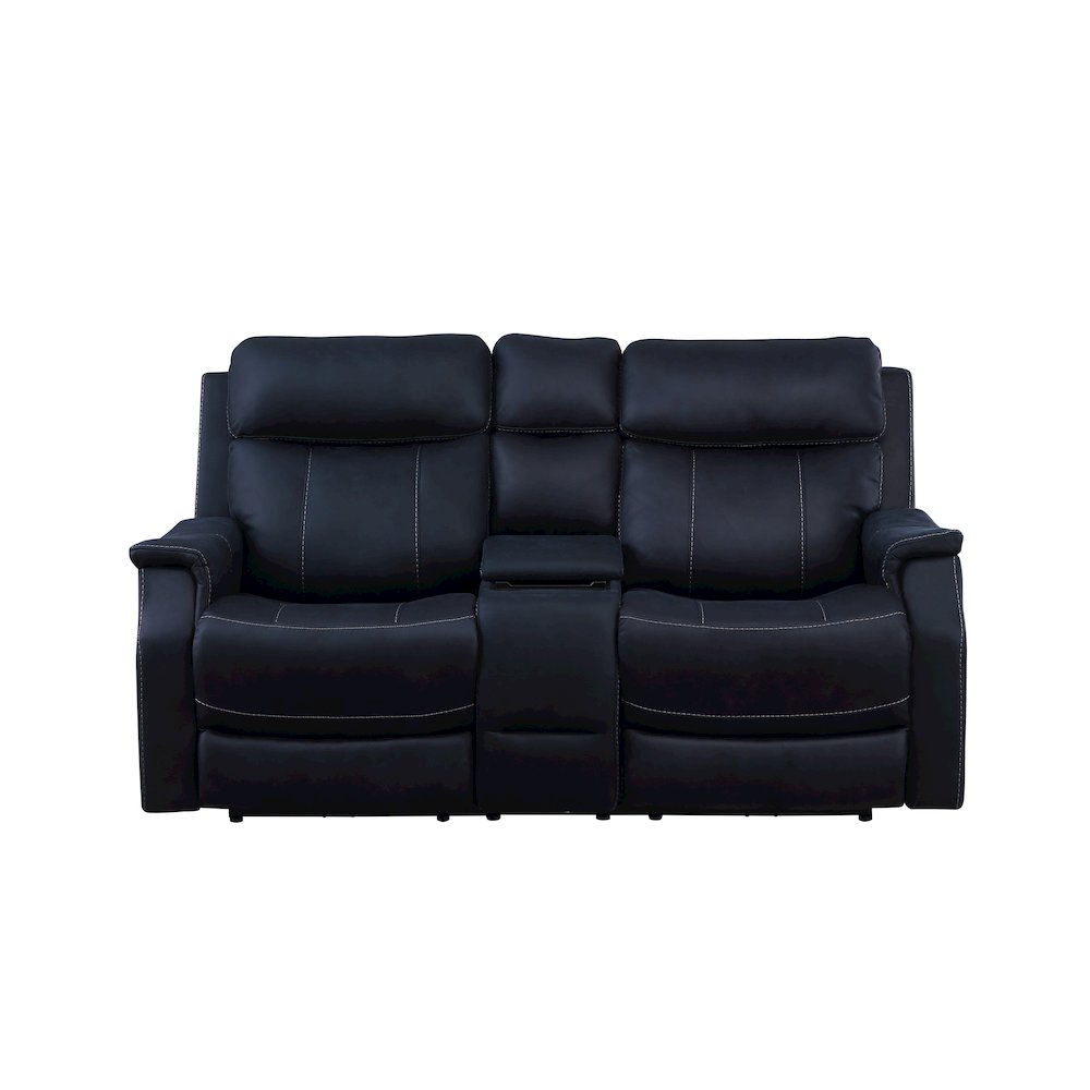 Valencia Dual Power Reclining Console Loveseat - Ocean