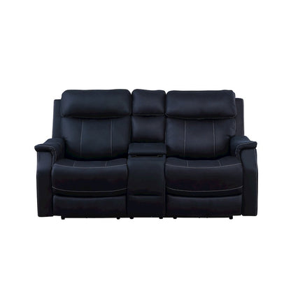Valencia Dual Power Reclining Console Loveseat - Ocean