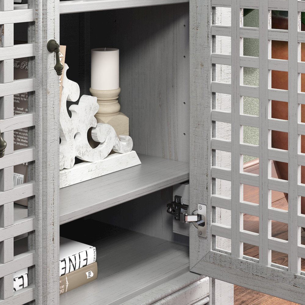 Rio 4 Door Accent Cabinet Grey