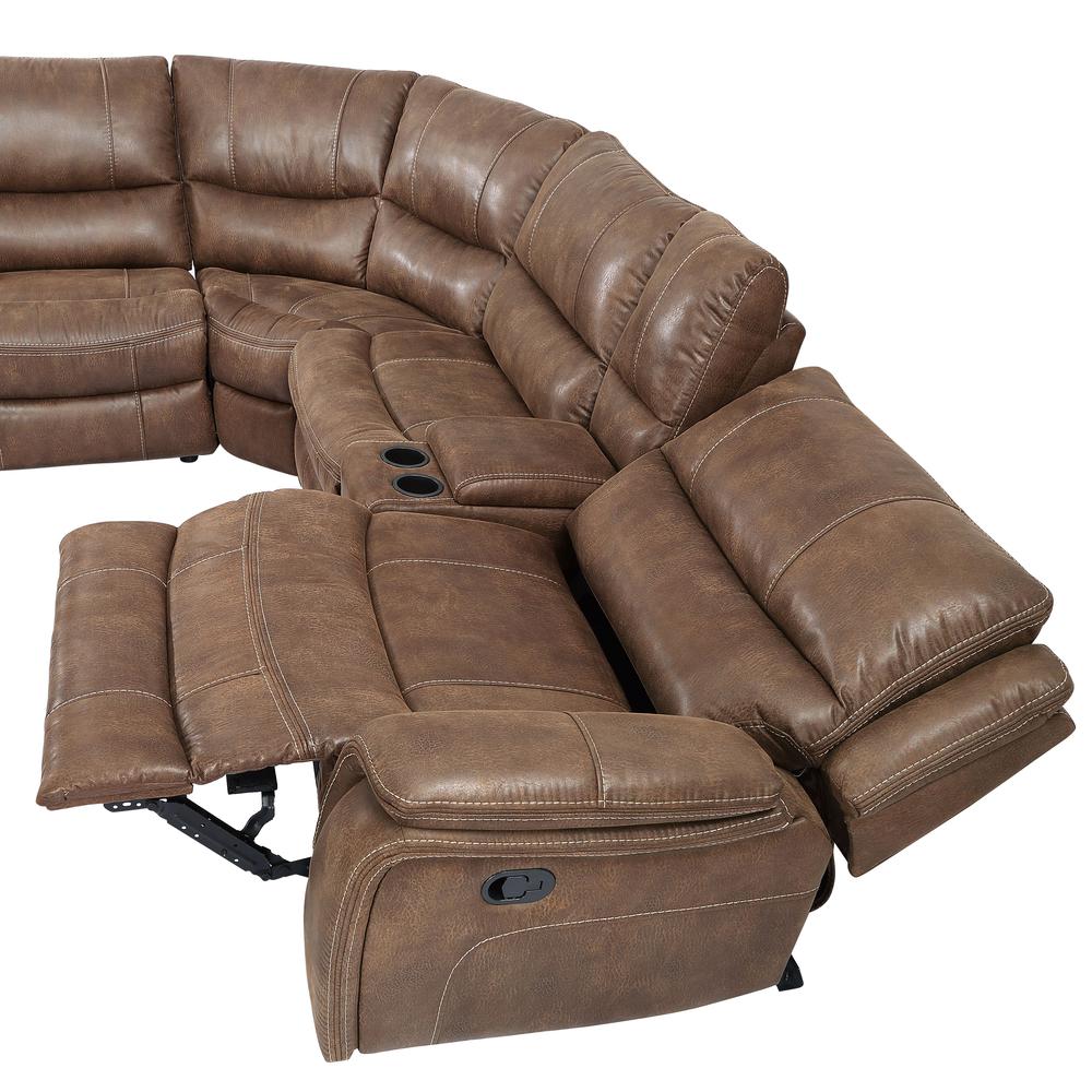Lehi 6PC Manual Reclining Sectional