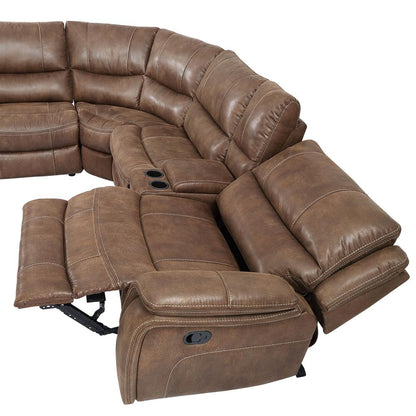 Lehi 6PC Manual Reclining Sectional