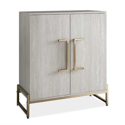 Larkin Faux Marble Wine Cabinet