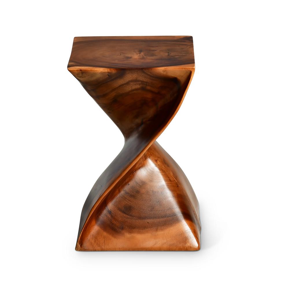 Accent Side Table, Hand carved from solid Sheesham wood