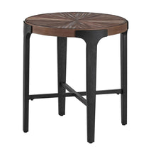 Chevron Round End Table