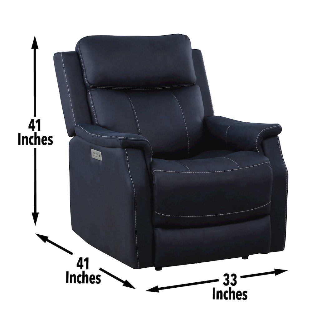 Valencia 3 Piece Dual Power Reclining Set - Ocean