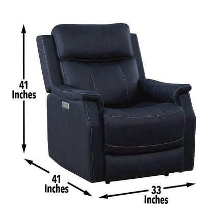 Valencia 3 Piece Dual Power Reclining Set - Ocean
