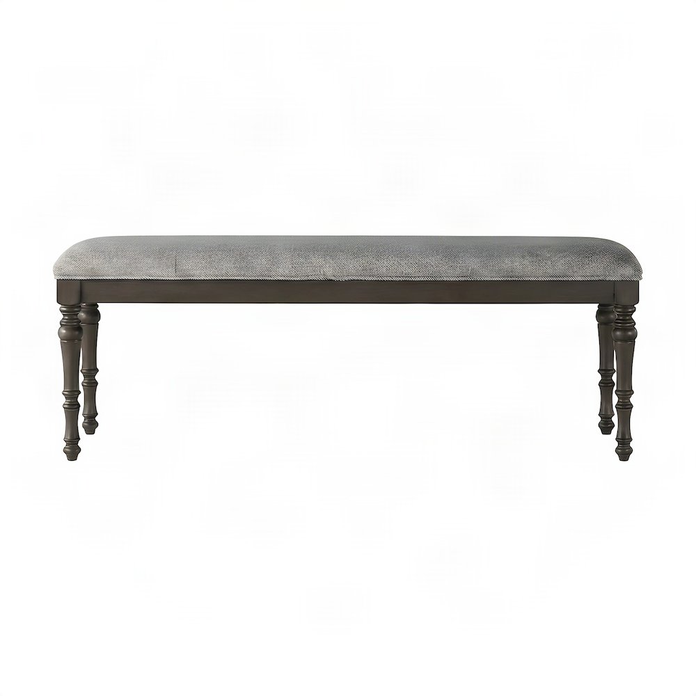 Rubberwood Modern Farmhouse Dining Bench and Entryway Wood Bench Seat, Brown