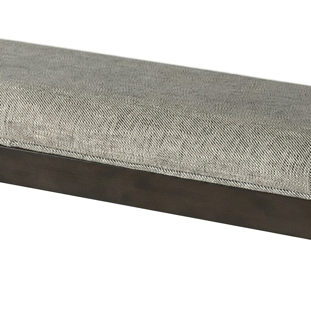 Rubberwood Modern Farmhouse Dining Bench and Entryway Wood Bench Seat, Brown