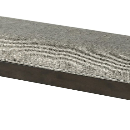 Rubberwood Modern Farmhouse Dining Bench and Entryway Wood Bench Seat, Brown