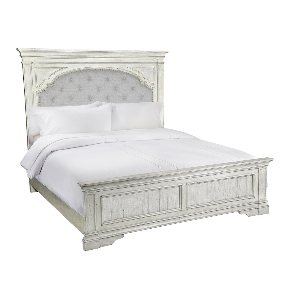 Highland Park King Bed Ivory
