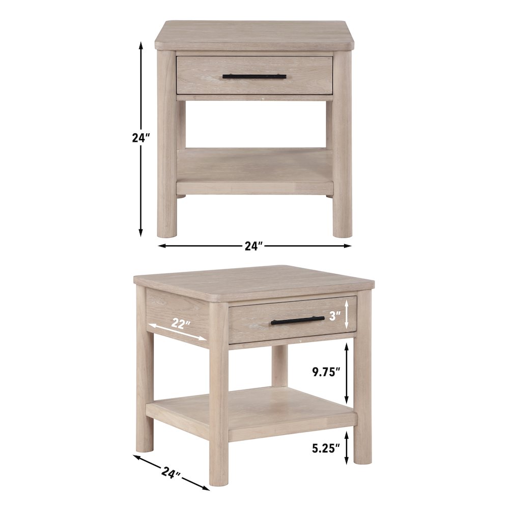 Gabby 3-Piece Table Set with 2 End Tables
