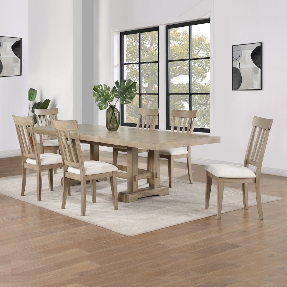 Napa 7-Piece Dining Set, Sand