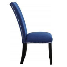 Camila 7PC Rectangle Dining Set Blue Chair