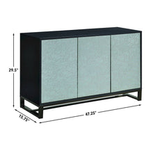 Mazie 3-Door Sideboard w/Pattern Mirror