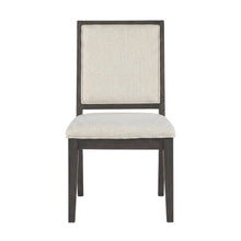 Polyester-Upholstered Dining Chair with Solid Wood Legs for Dining Room, White
