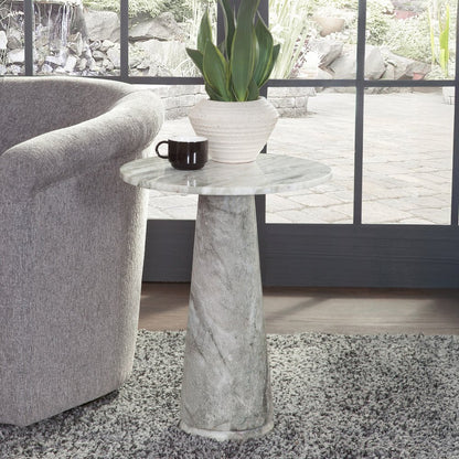Joni Fantasy Brown Marble End Table
