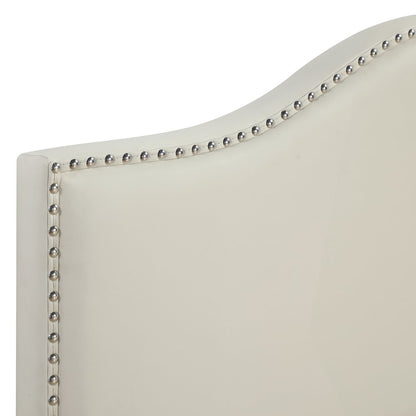 Zoe Cream PU Queen/Full Headboard