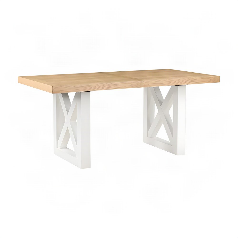 Acacia Veneer Counter Height Dining Table, Modern Farmhouse Pub Table, Brown