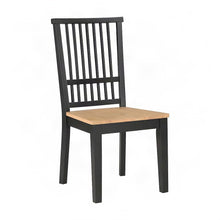 MDF and Acacia Farmhouse Dining Chair for Kitchen Table Seating, Black