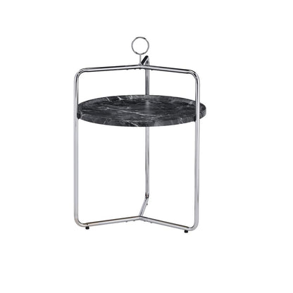 Miro Side Table [Black/Silver]