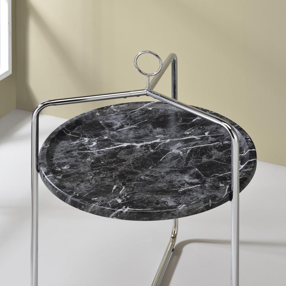 Miro Side Table [Black/Silver]