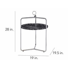 Miro Side Table [Black/Silver]