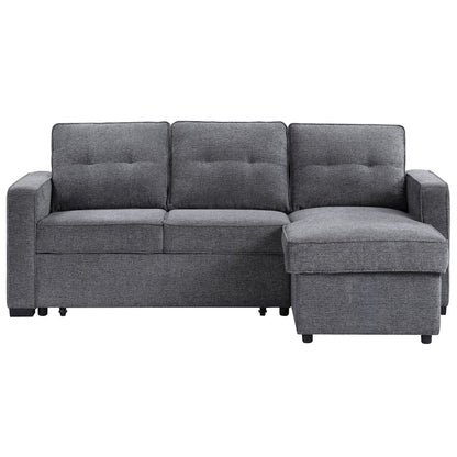 Noah Reversible 95" Chofa, Gray