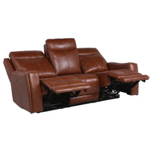 Natalia Power Recliner Sofa - Caramel Leather