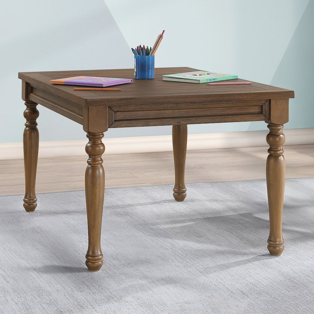 Joanna Kids 3PC Dining Set, Mocha Finish