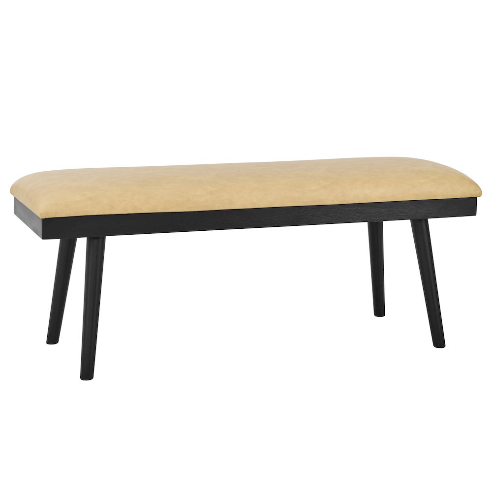 Vida 49″ Sand Vegan Leather Dining Bench