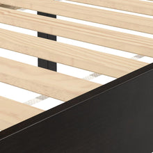 Nix Solid Wood Full Platform Bed, Black
