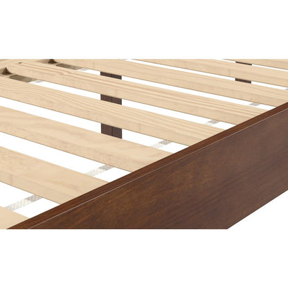 Nix Solid Wood Full Platform bed, Natural