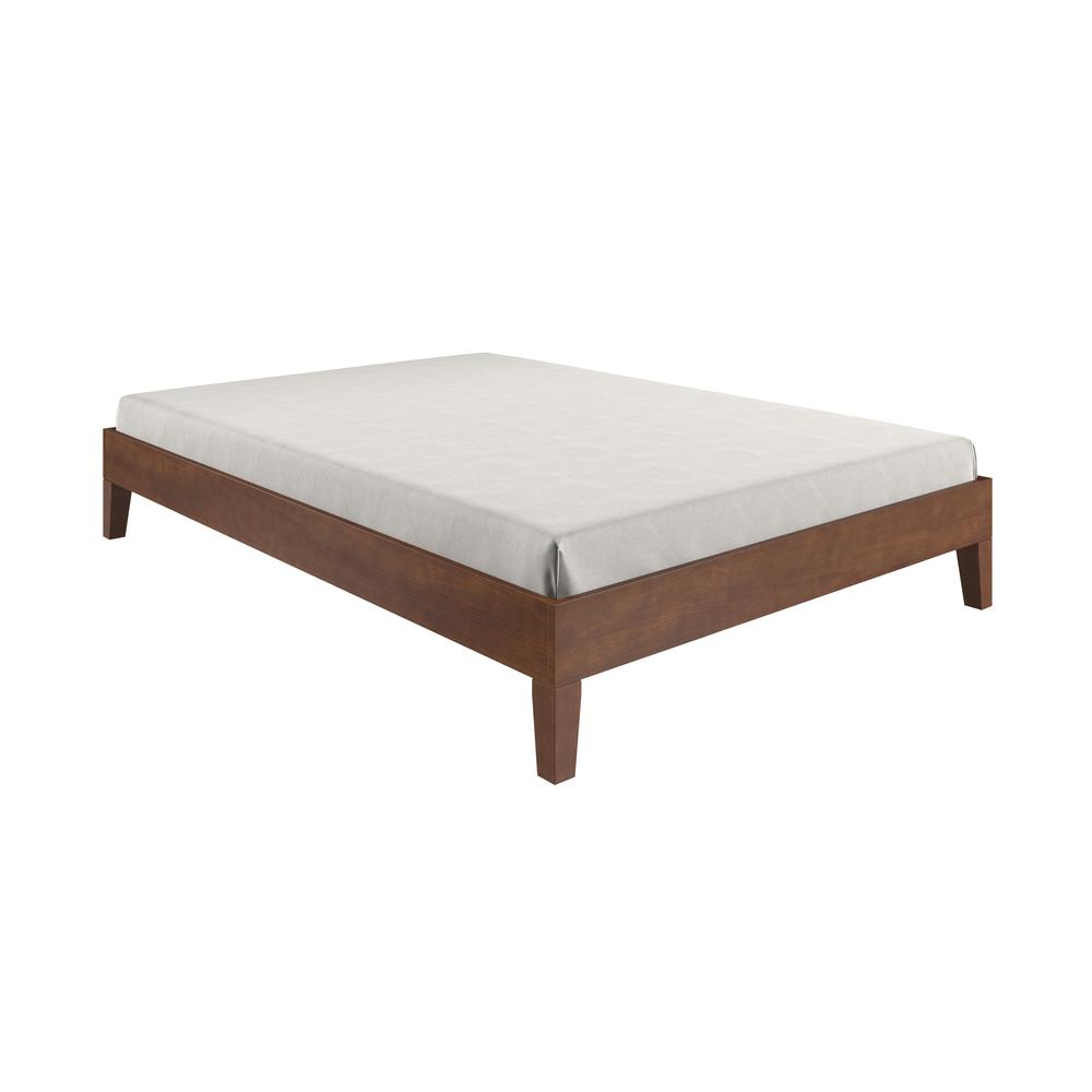 Nix Solid Wood Full Platform bed, Natural