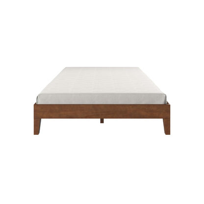 Nix Solid Wood Full Platform bed, Natural