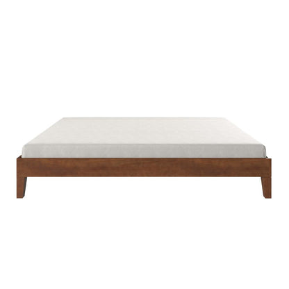 Nix Solid Wood Full Platform bed, Natural