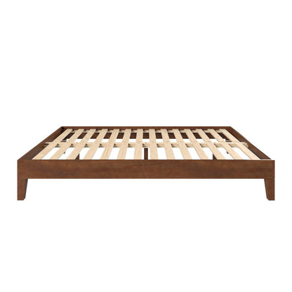 Nix Solid Wood Full Platform bed, Natural