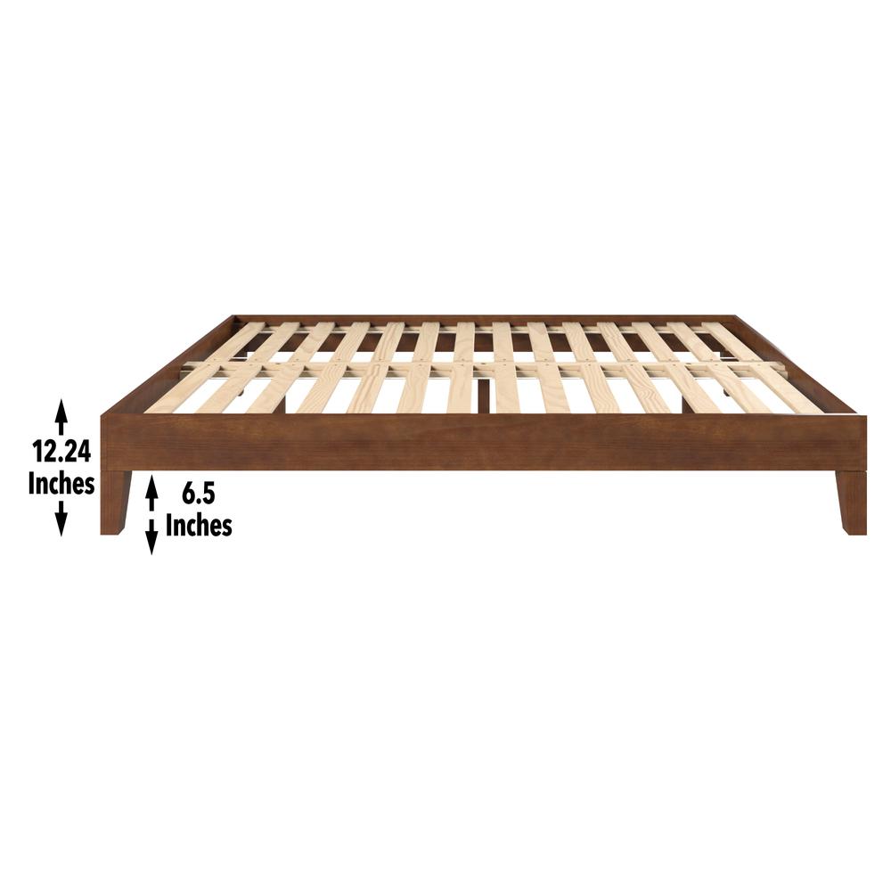 Nix Solid Wood Full Platform bed, Natural
