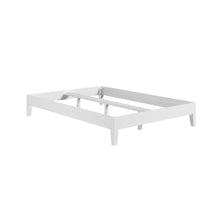 Nix Solid Wood Full Platform Bed, White
