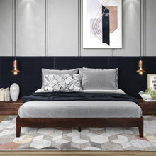 Nix Solid Wood King Platform Bed, Natural